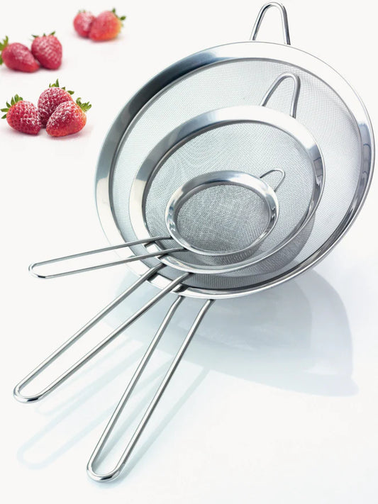 Stainless steel kitchen strainer, 3-piece